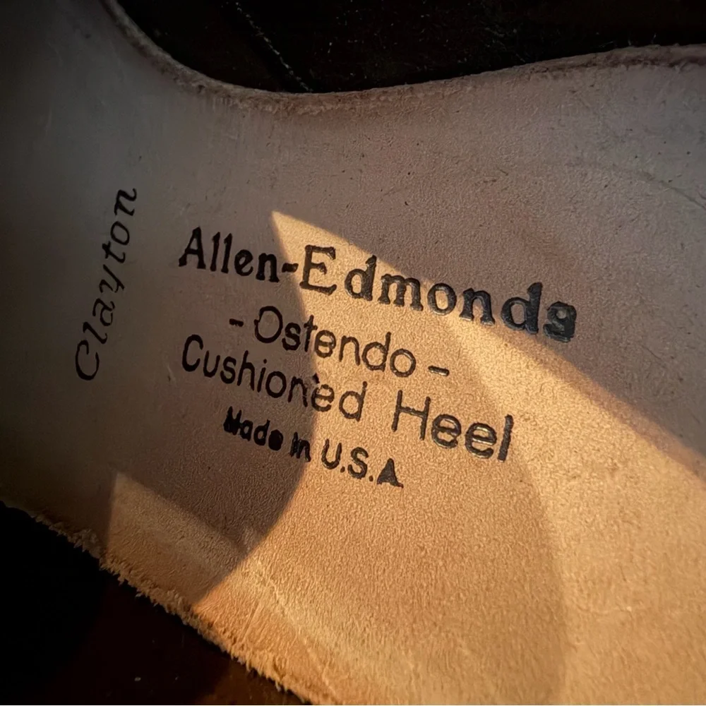 Allen Edmonds Clayton Tassel Loafers | Black Lizard Skin